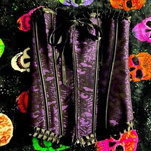 Purple and Black Corset